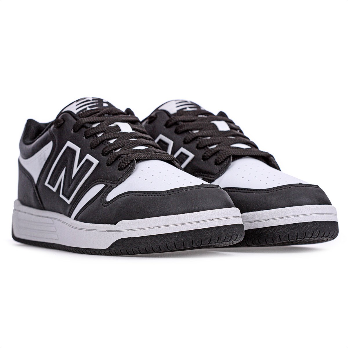 Tenis New Balance 480 Low Preto e Branco - Masculino Preto 4