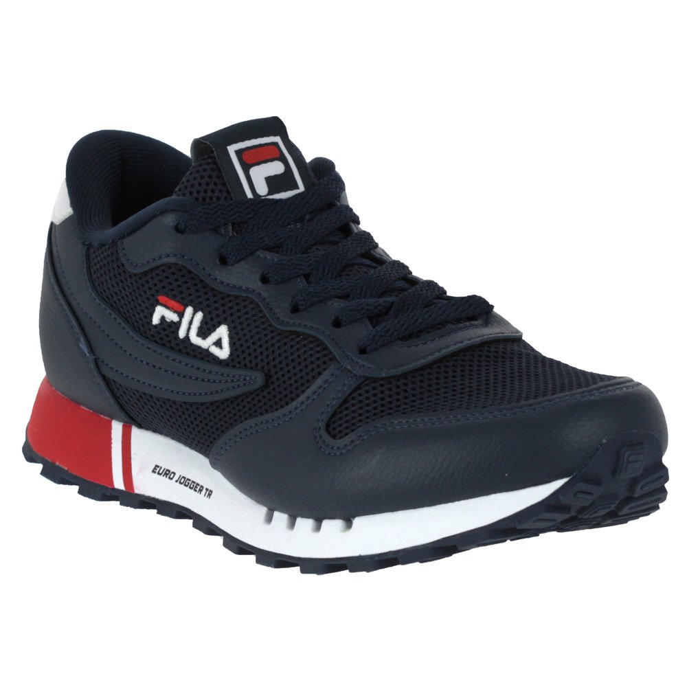 Tenis Fila Euro Jogger Tr Marinho e Branco - Masculino Azul Marinho 2