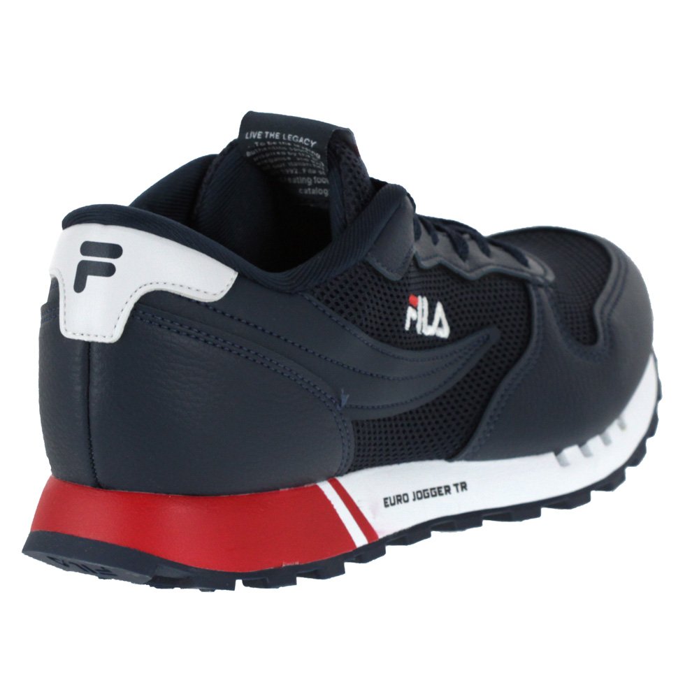 Tenis Fila Euro Jogger Tr Marinho e Branco - Masculino Azul Marinho 4