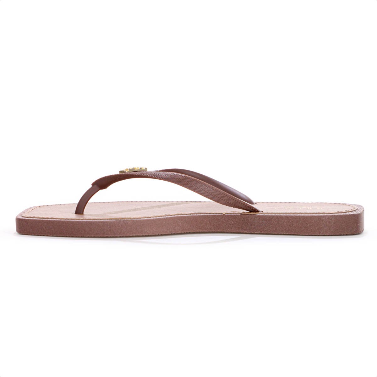 Chinelo Brizza Arezzo Bico Quadrado Marrom - Feminino Marrom 5
