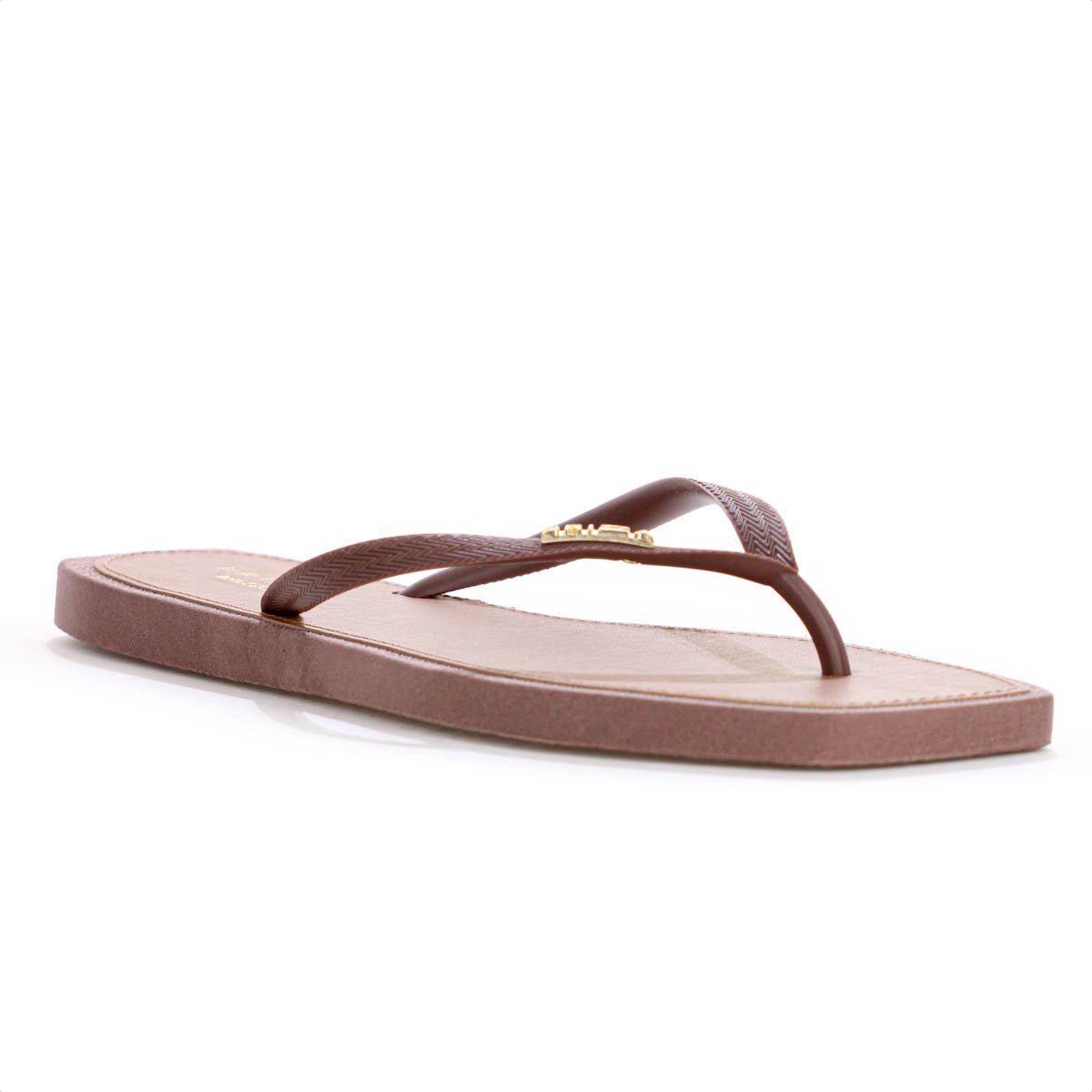 Chinelo Brizza Arezzo Bico Quadrado Marrom - Feminino Marrom 3