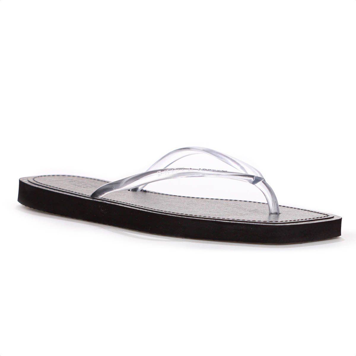 Chinelo Brizza Arezzo Tira Slim Square Preto - Feminino Preto 3