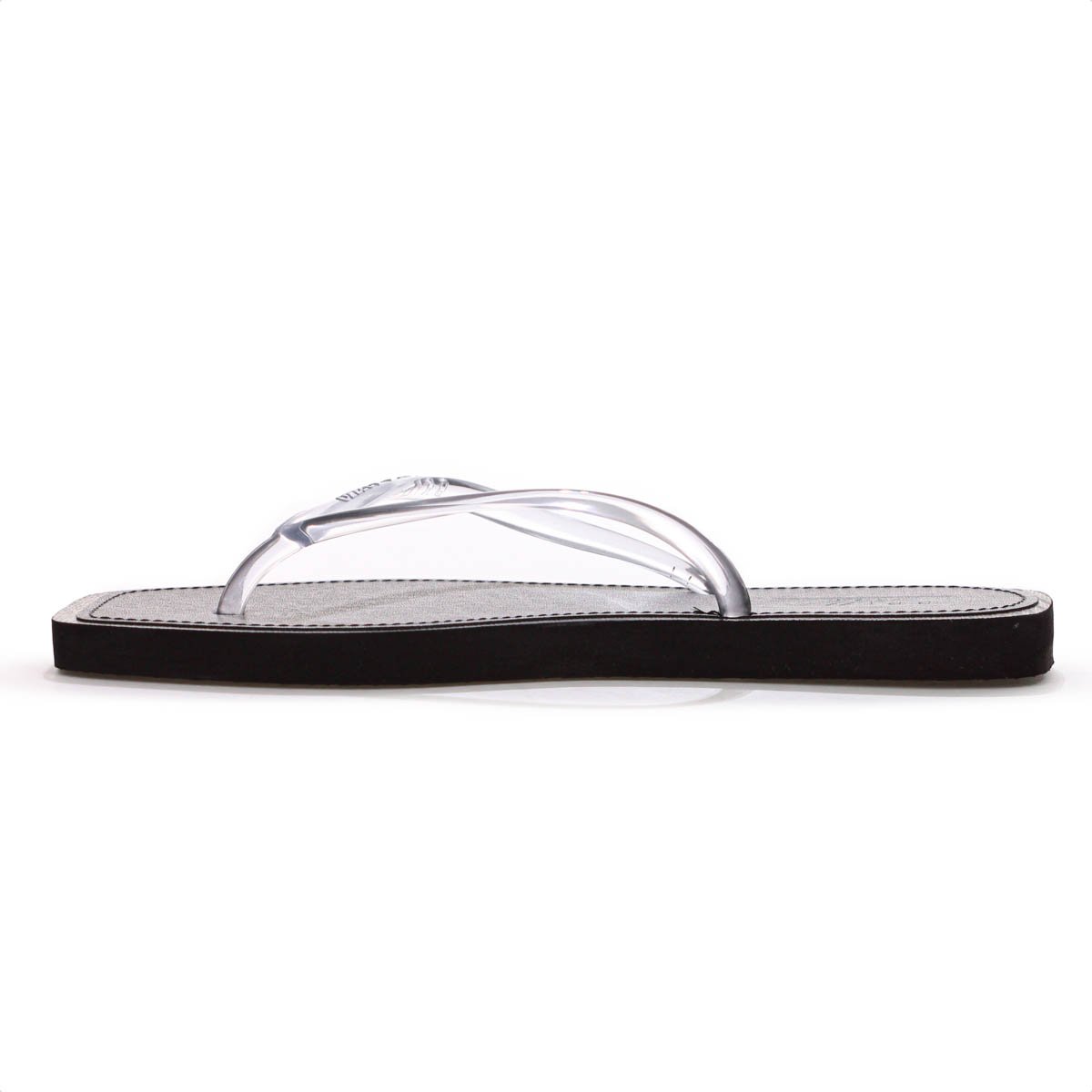 Chinelo Brizza Arezzo Tira Slim Square Preto - Feminino Preto 5