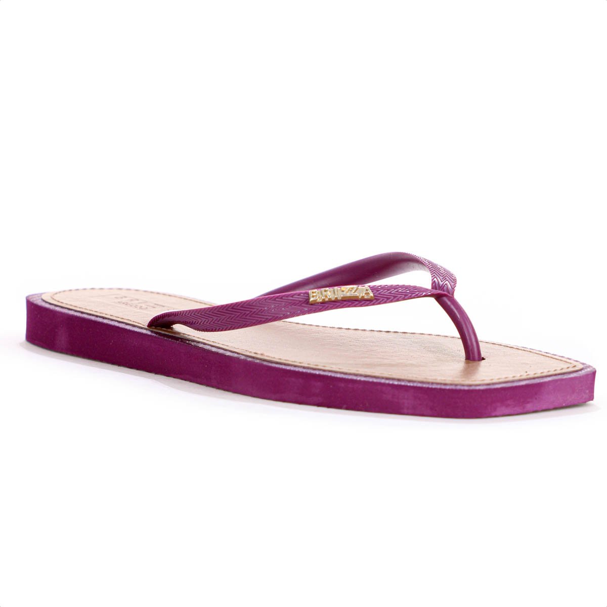 Chinelo Brizza Arezzo Bico Quadrado Roxo - Feminino Roxo 3