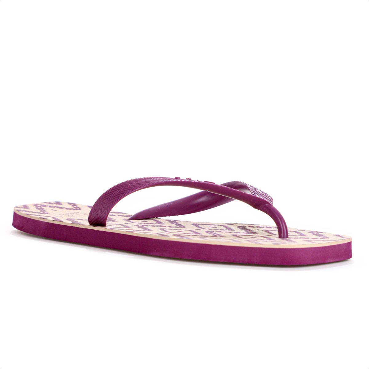 Chinelo Brizza Arezzo Bico Quadrado Ikat Rosa e Bege - Feminino Rosa 3