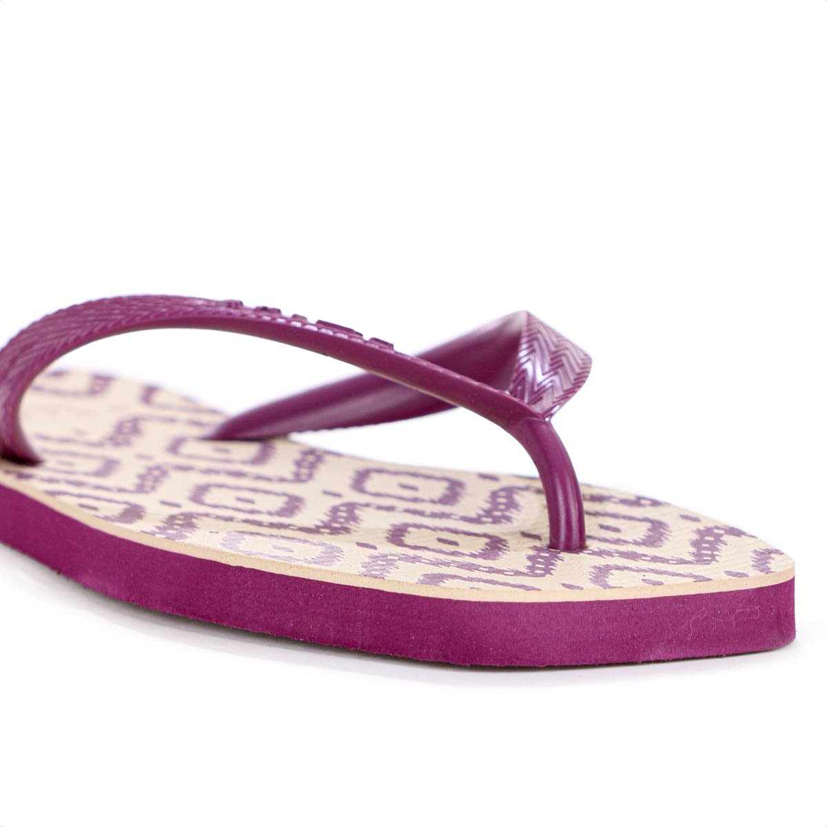 Chinelo Brizza Arezzo Bico Quadrado Ikat Rosa e Bege - Feminino Rosa 8