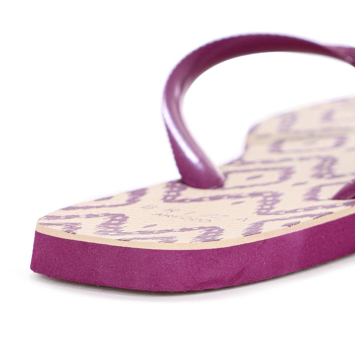 Chinelo Brizza Arezzo Bico Quadrado Ikat Rosa e Bege - Feminino Rosa 9