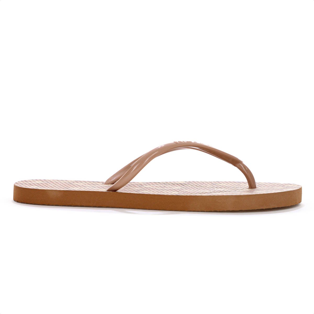 Chinelo Brizza Arezzo Tira Slim Ikat Marrom - Feminino Marrom 4