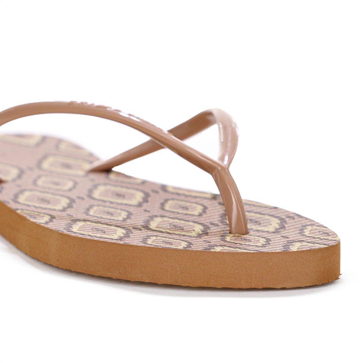 Chinelo Brizza Arezzo Tira Slim Ikat Marrom - Feminino Marrom 8