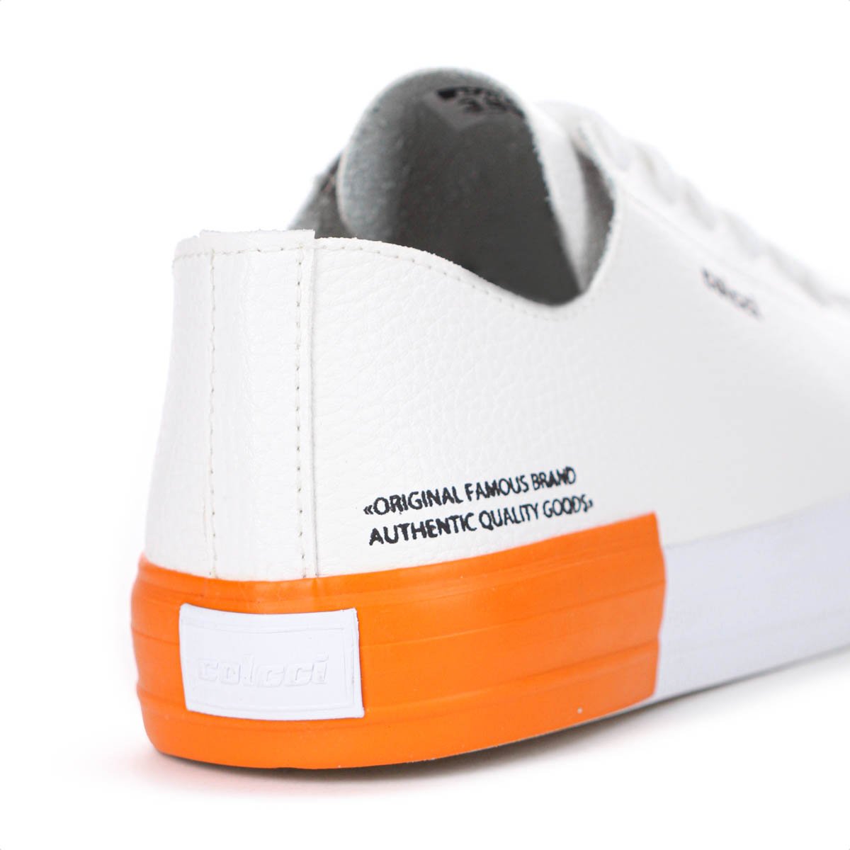 Tenis Colcci CF Simple Off White Laranja e Marrom - Feminino Off White 7