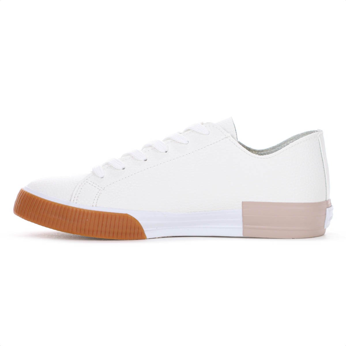 Tenis Colcci CF Simple Off White Bege e Marrom - Feminino Off White 2