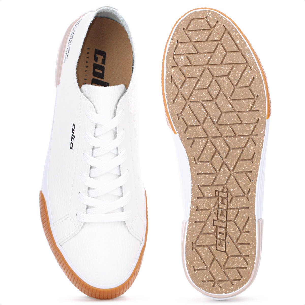 Tenis Colcci CF Simple Off White Bege e Marrom - Feminino Off White 4