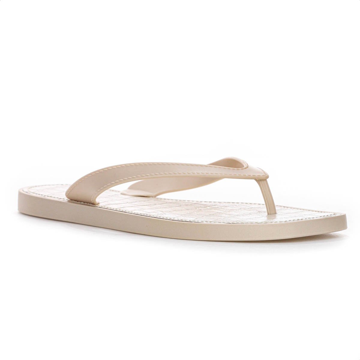 Chinelo Brizza Arezzo Croco Rivieira Square Bege - Feminino Bege 3