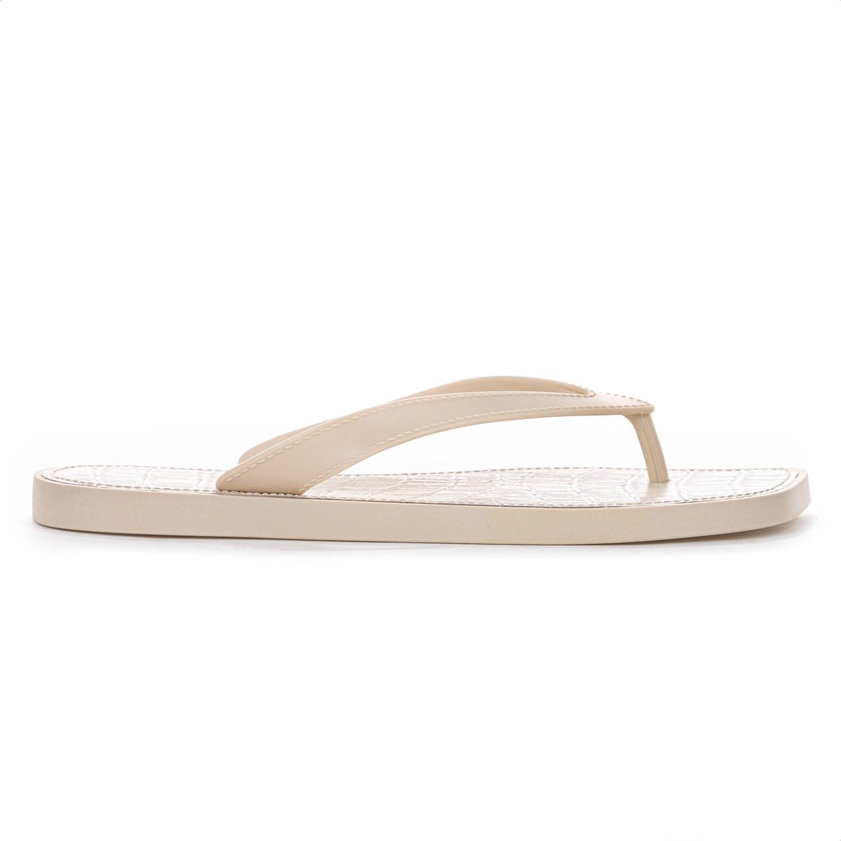 Chinelo Brizza Arezzo Croco Rivieira Square Bege - Feminino Bege 4