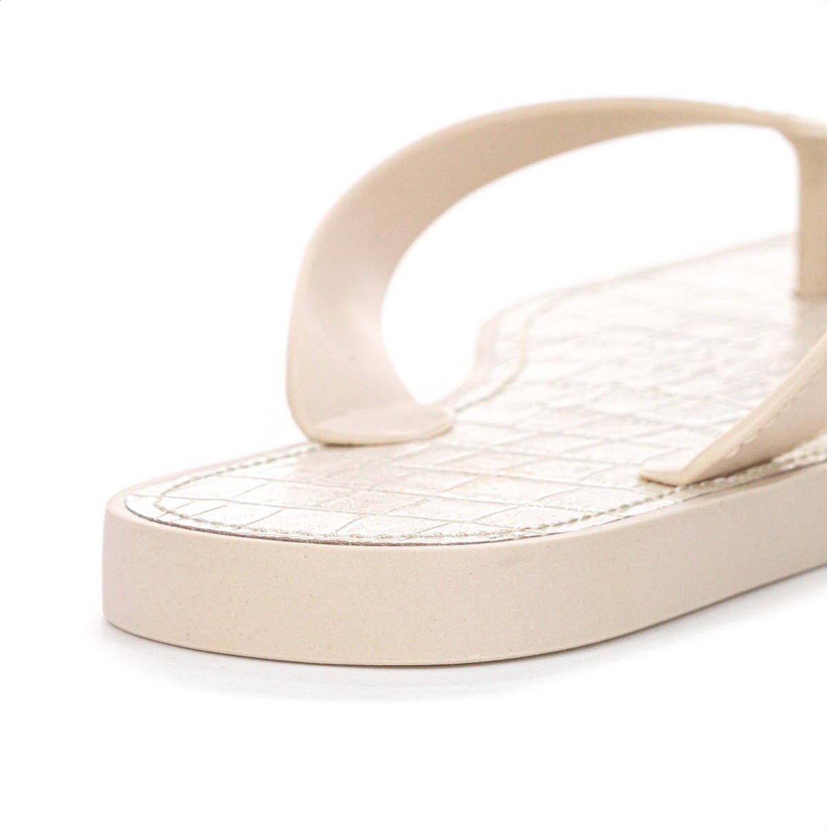 Chinelo Brizza Arezzo Croco Rivieira Square Bege - Feminino Bege 10