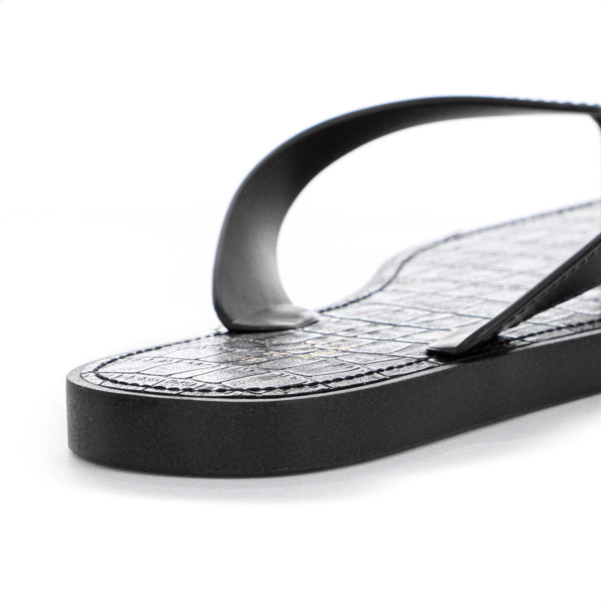 Chinelo Brizza Arezzo Croco Rivieira Square Preto - Feminino Preto 10