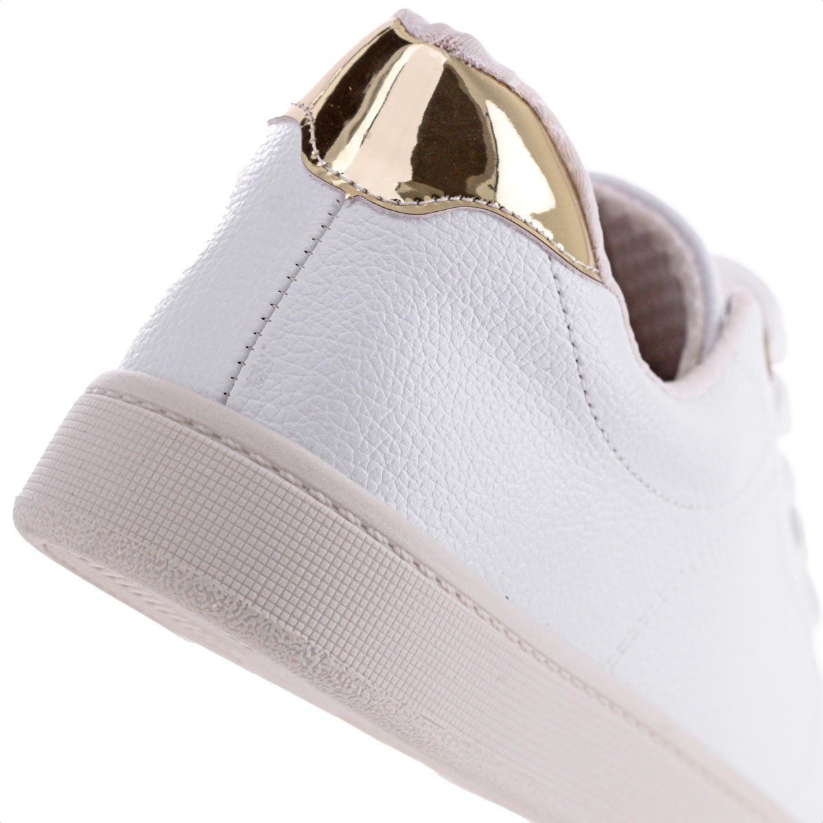 Tenis Beira Rio Glamour 4313101 Branco e Dourado - Feminino Branco 6