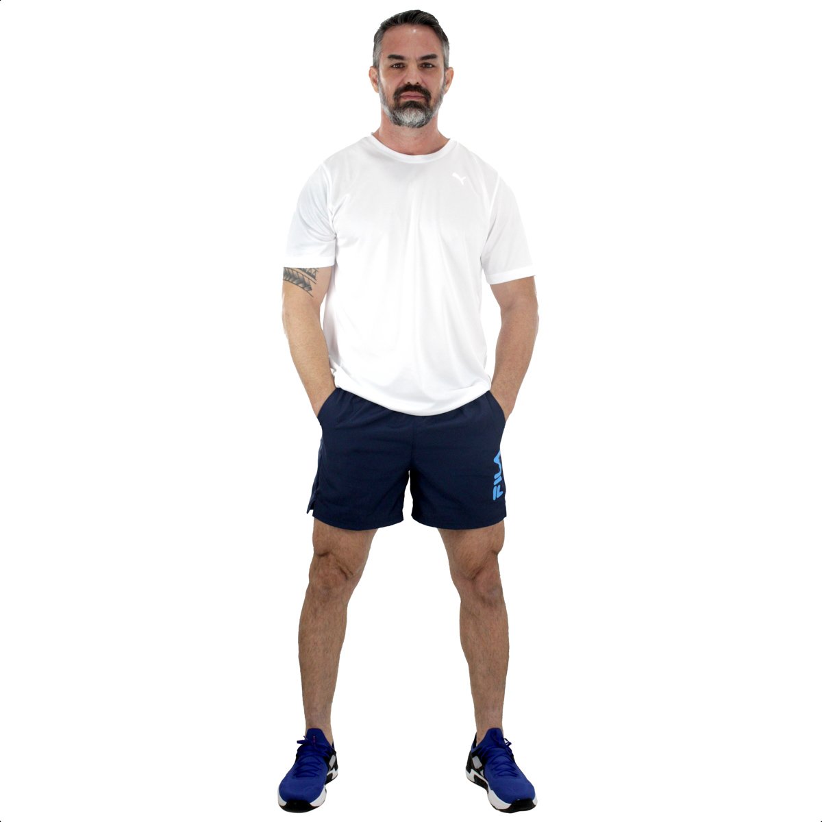 Short Fila Sports Myler Marinho - Masculino Azul Marinho 5