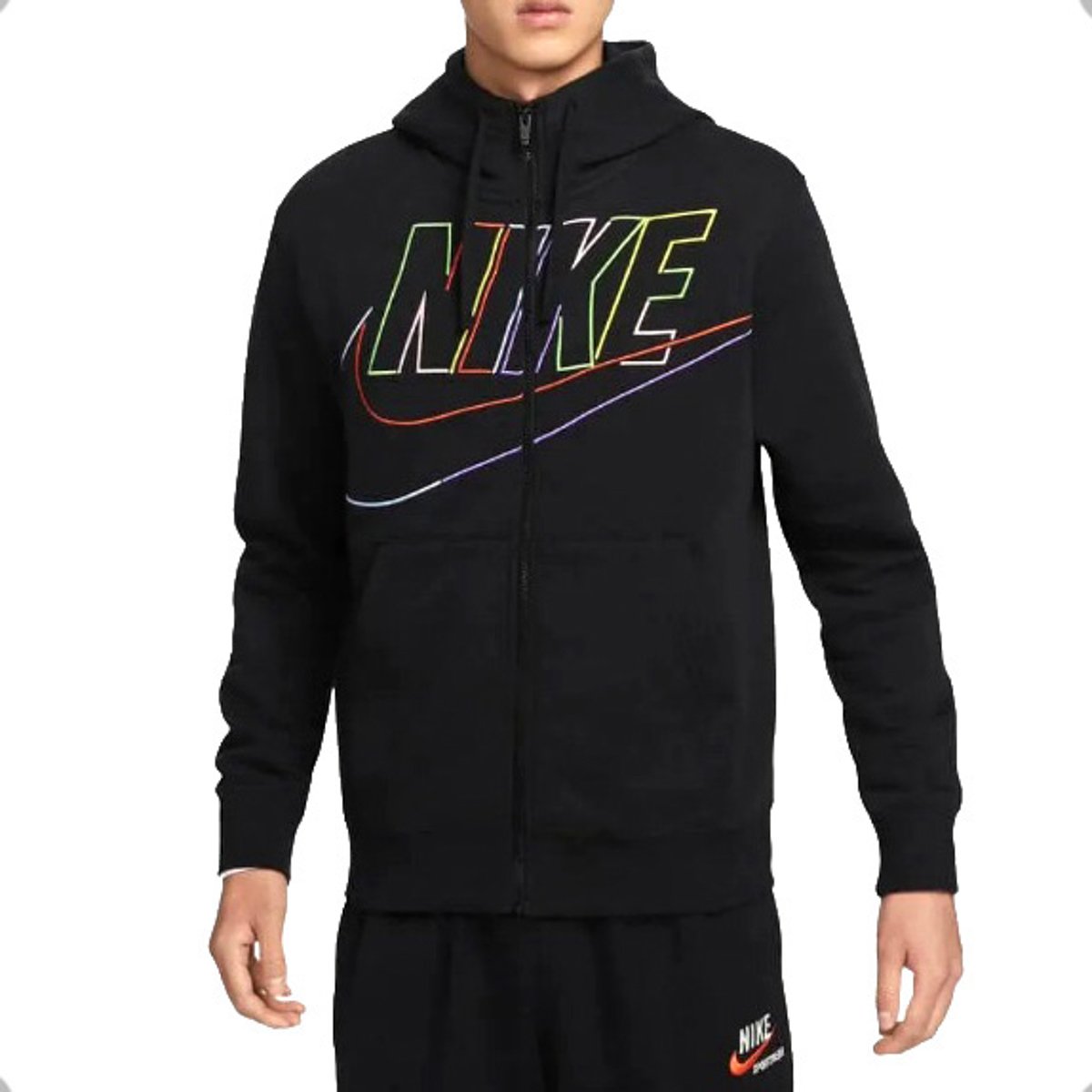 Blusa Nike Club Bb Fz Hoodie Mcf Preto - Masculina