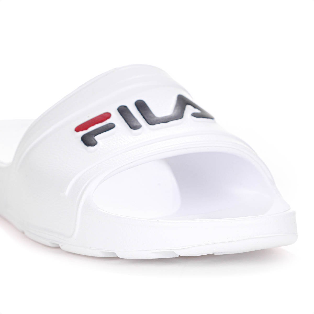Chinelo Fila Sleek Slide Branco Azul Marinho e Vermelho - Feminino Branco 8