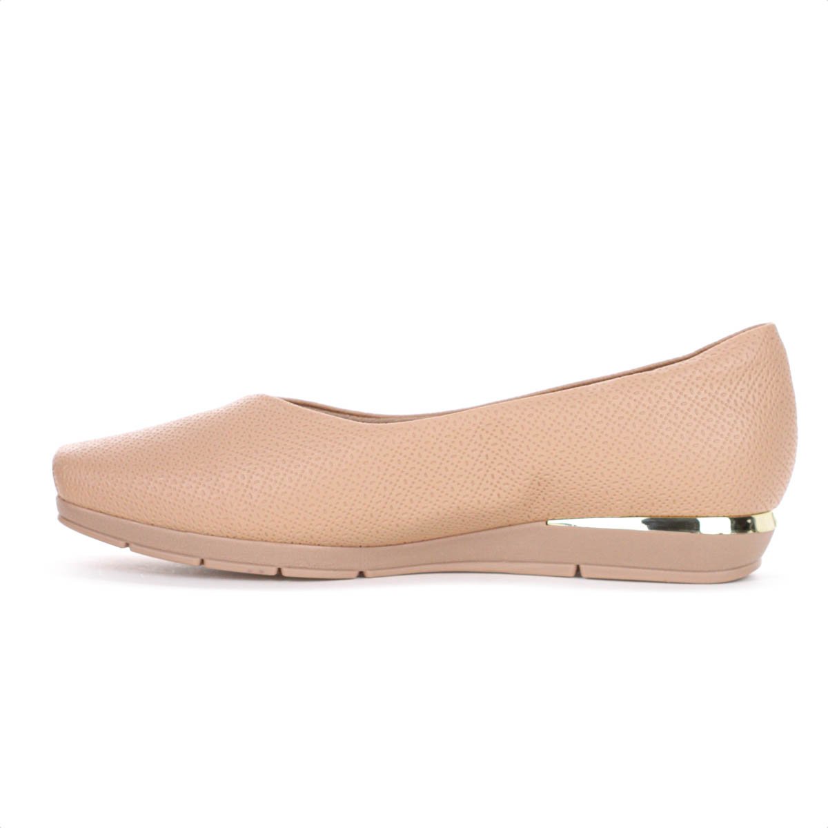 Sapatilha Piccadilly Maxi Salto Baixo Fernanda Bege - Feminino Bege 3