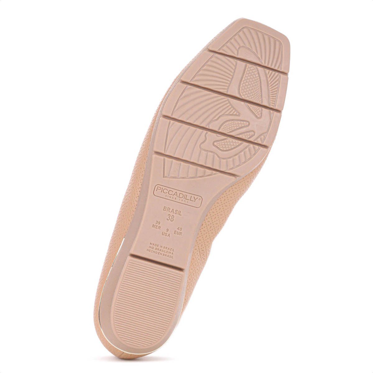 Sapatilha Piccadilly Maxi Salto Baixo Fernanda Bege - Feminino Bege 7