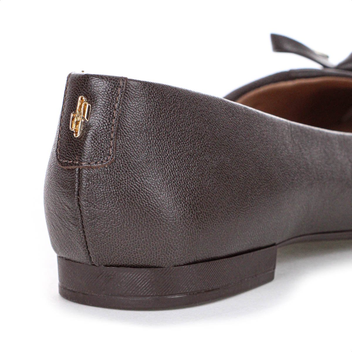 Sapatilha Usaflex Couro Lisa Marrom - Feminino Marrom 9