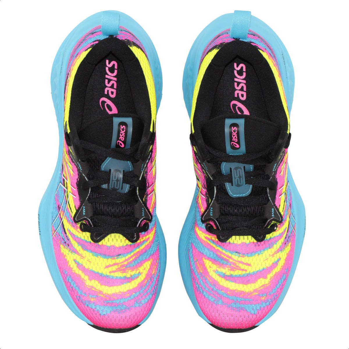 Tenis Asics Gel Cumulus 25 Color Injection Rosa Azul e Amarelo - Masculino Multicores 5