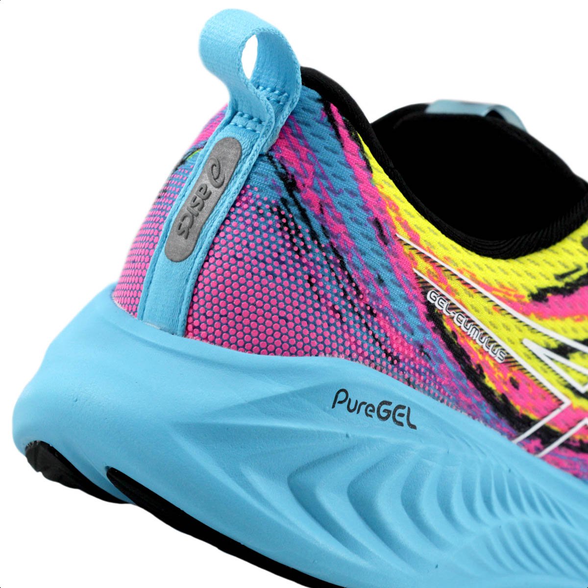 Tenis Asics Gel Cumulus 25 Color Injection Rosa Azul e Amarelo - Masculino Multicores 8