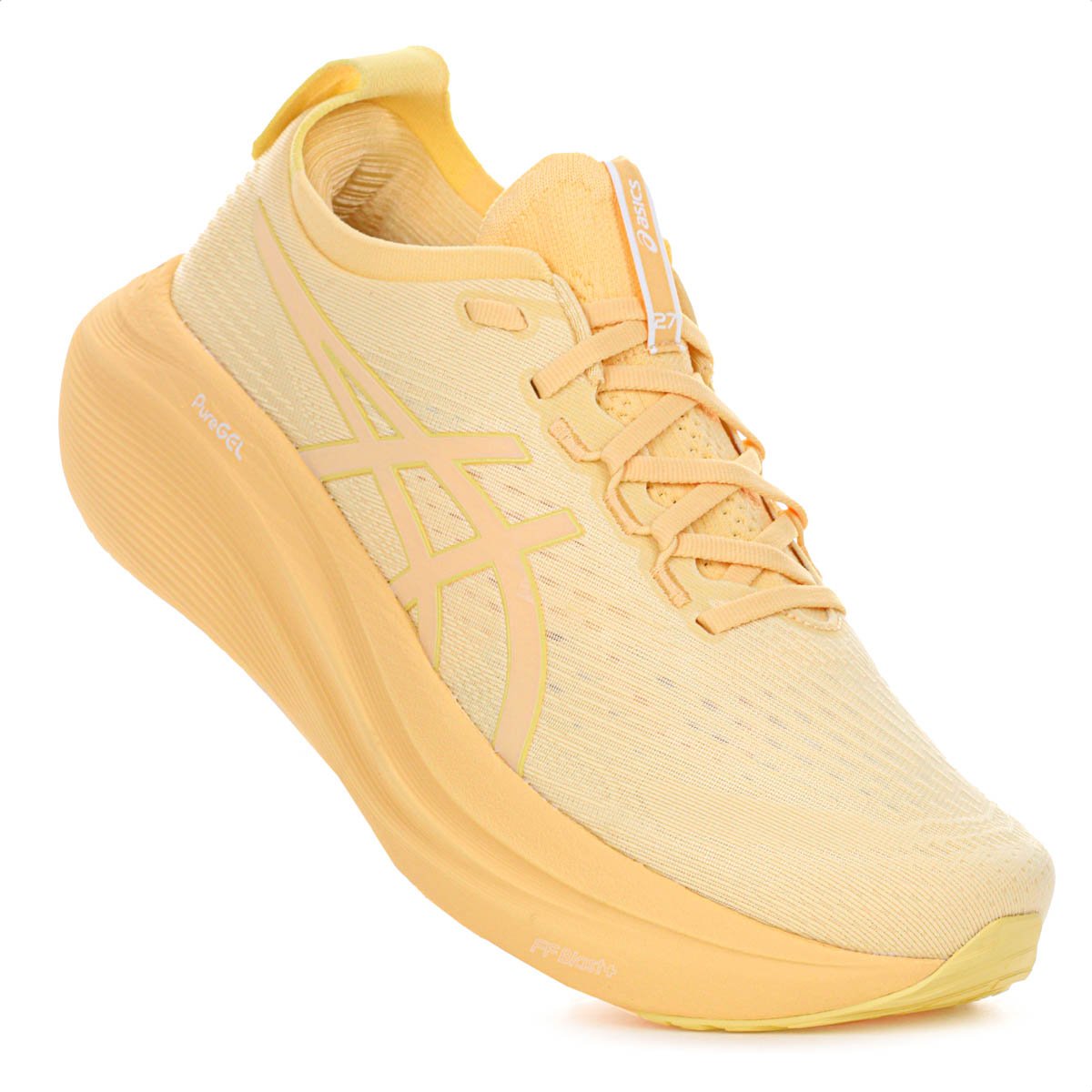 Tenis Asics Gel Nimbus 27 Lite Show Laranja Claro - Masculino Laranja 5