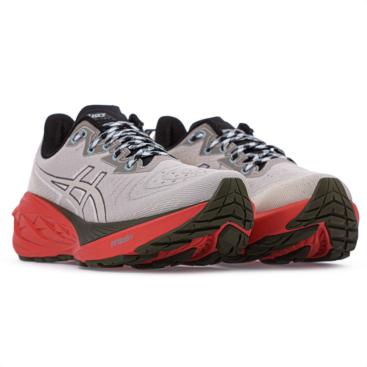 Tenis Asics Novablast 4 TR Cinza e Laranja - Masculino Cinza/Vermelho 3