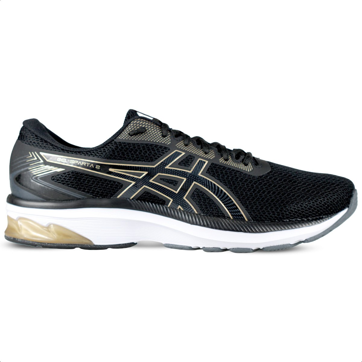 Tenis Asics Gel Sparta 2 Preto e Dourado - Masculino