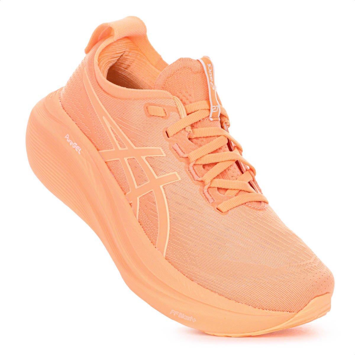 Tenis Asics Gel Nimbus 27 Lite Show Laranja - Feminino Laranja 5