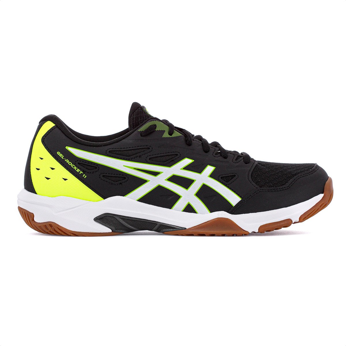 Tenis Asics Gel-Rocket 11 Preto e Verde - Masculino