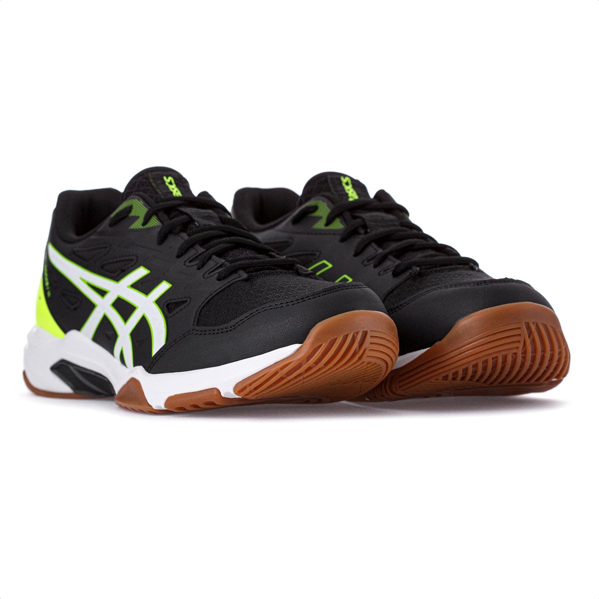 Tenis Asics Gel-Rocket 11 Preto e Verde - Masculino Preto 3