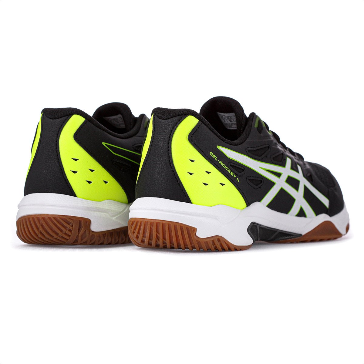 Tenis Asics Gel-Rocket 11 Preto e Verde - Masculino Preto 4
