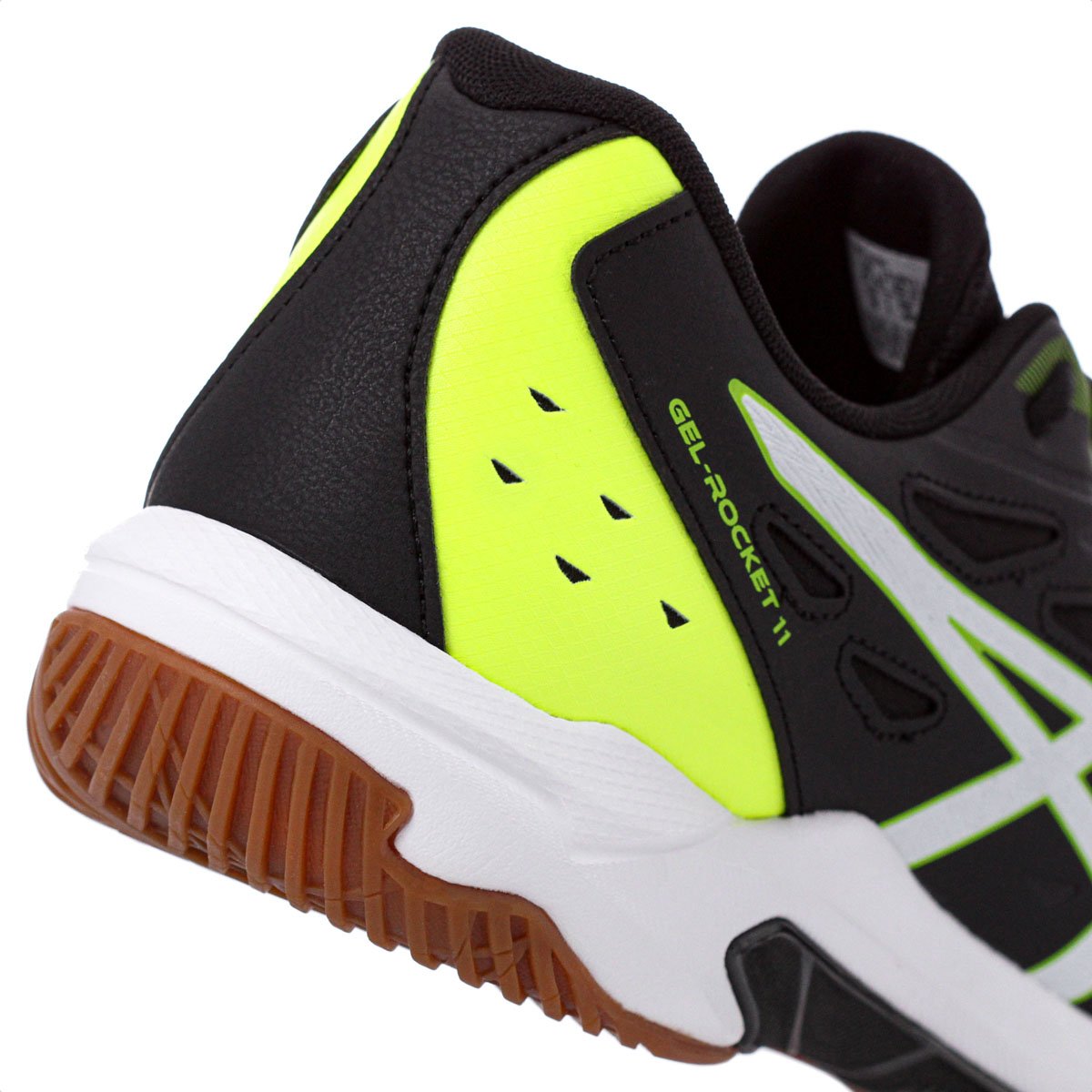 Tenis Asics Gel-Rocket 11 Preto e Verde - Masculino Preto 8