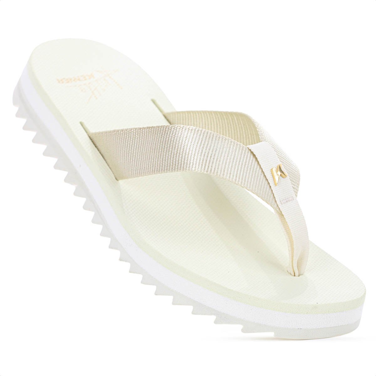 Chinelo Kenner Kyra Anitta Off White e Bege - Feminino Branco 5