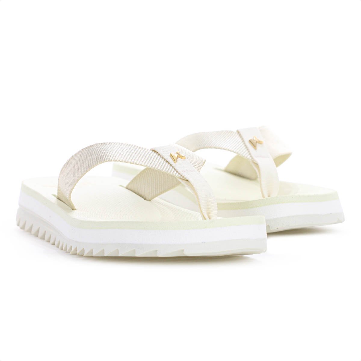 Chinelo Kenner Kyra Anitta Off White e Bege - Feminino Branco 6