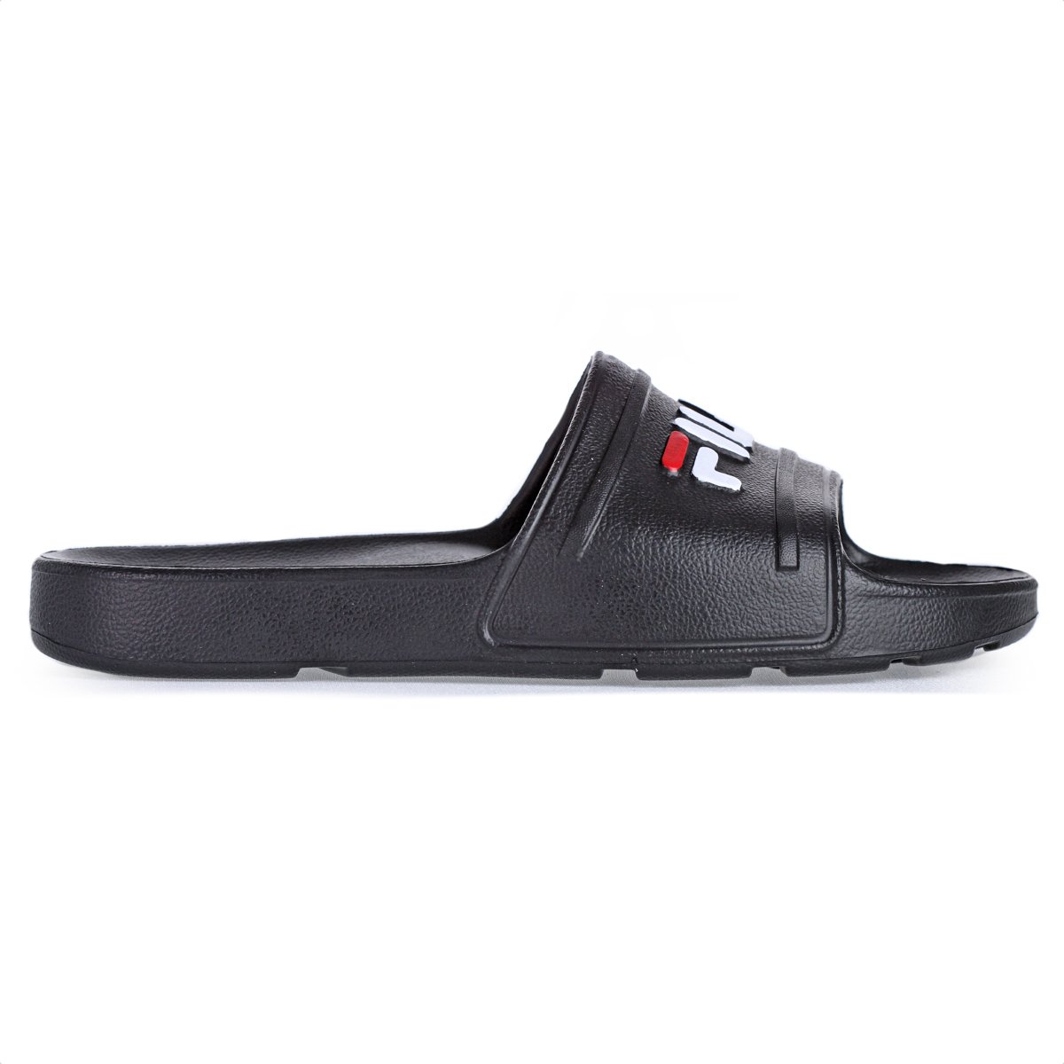 Chinelo Fila Sleek Slide Preto e Branco - Masculino Preto 2