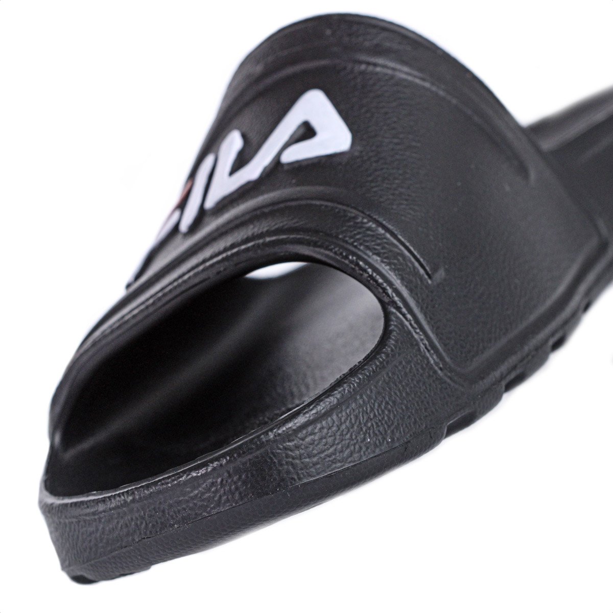 Chinelo Fila Sleek Slide Preto e Branco - Masculino Preto 8