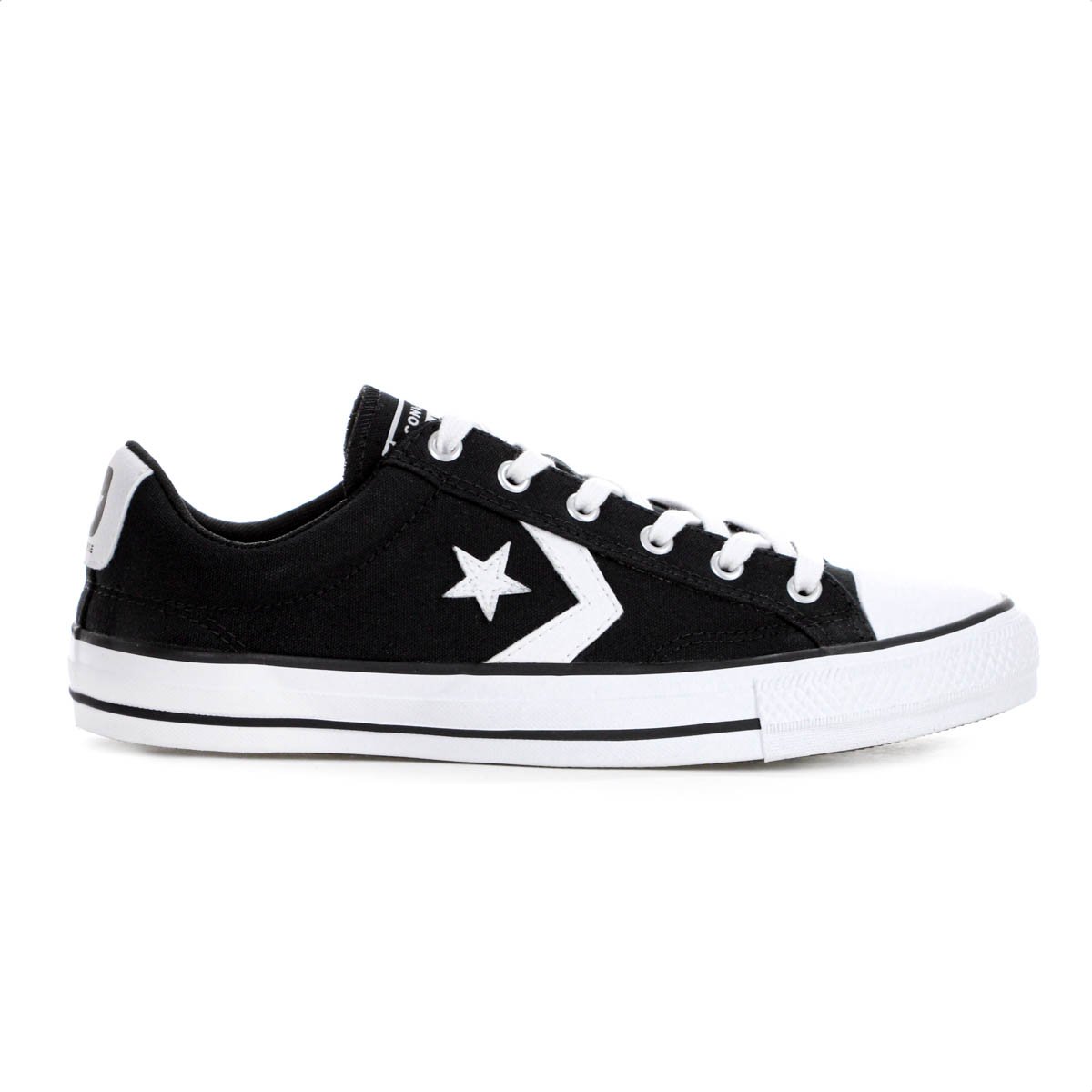 Tenis Converse All Star Player Cano Baixo Preto e Branco - Feminino
