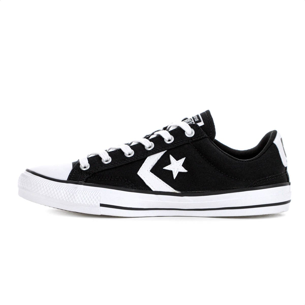 Tenis Converse All Star Player Cano Baixo Preto e Branco - Feminino Preto 2