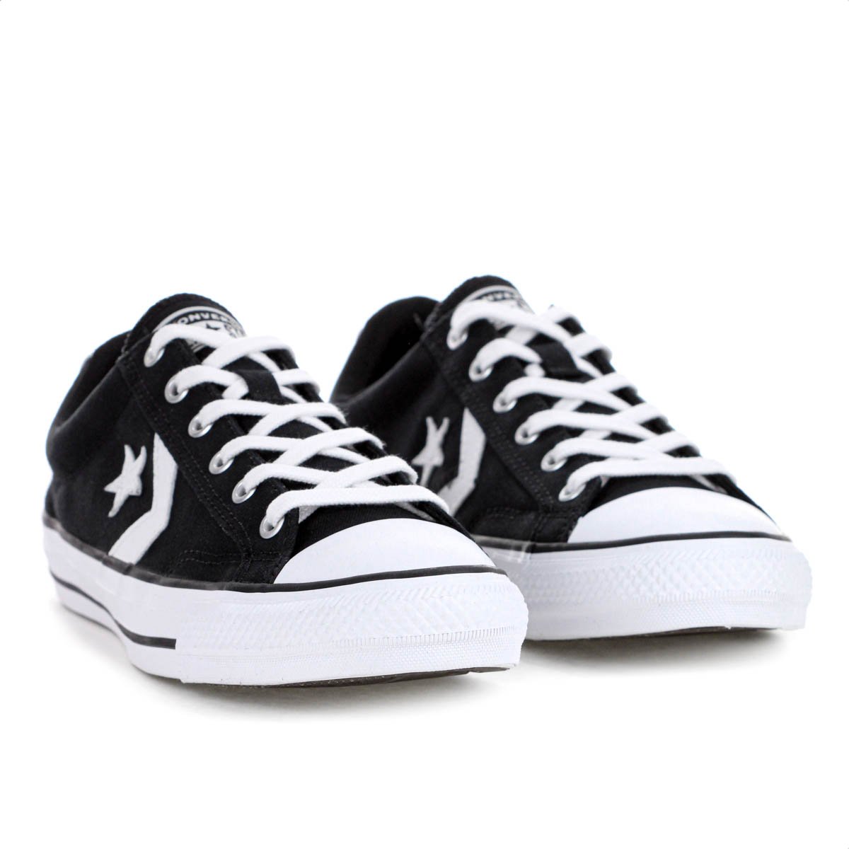 Tenis Converse All Star Player Cano Baixo Preto e Branco - Feminino Preto 4