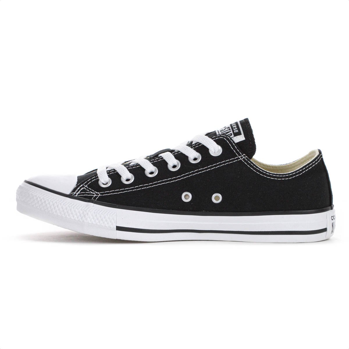 Tenis Converse Chuck Taylor All Star Cano Baixo Preto - Feminino Preto 2