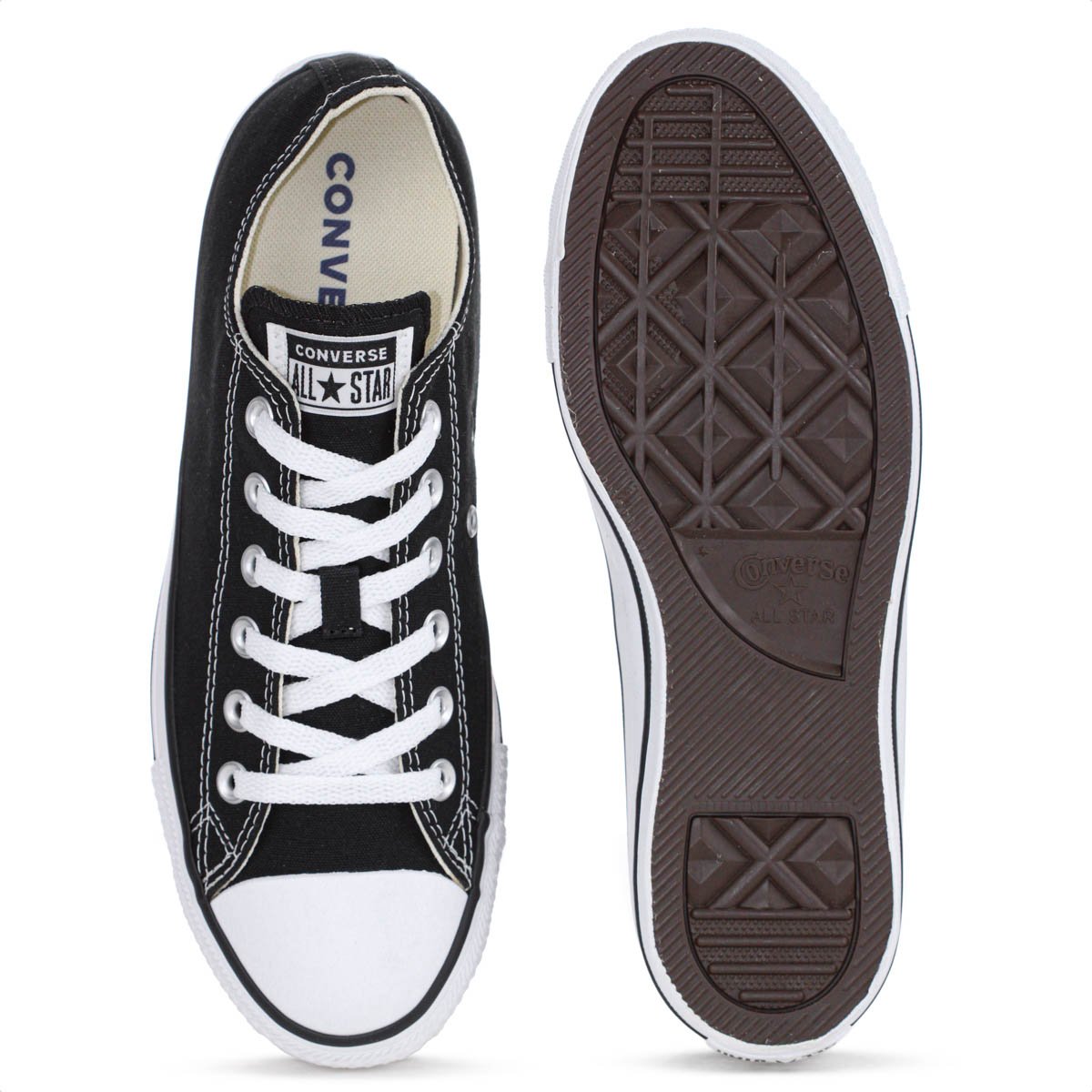 Tenis Converse Chuck Taylor All Star Cano Baixo Preto - Feminino Preto 4