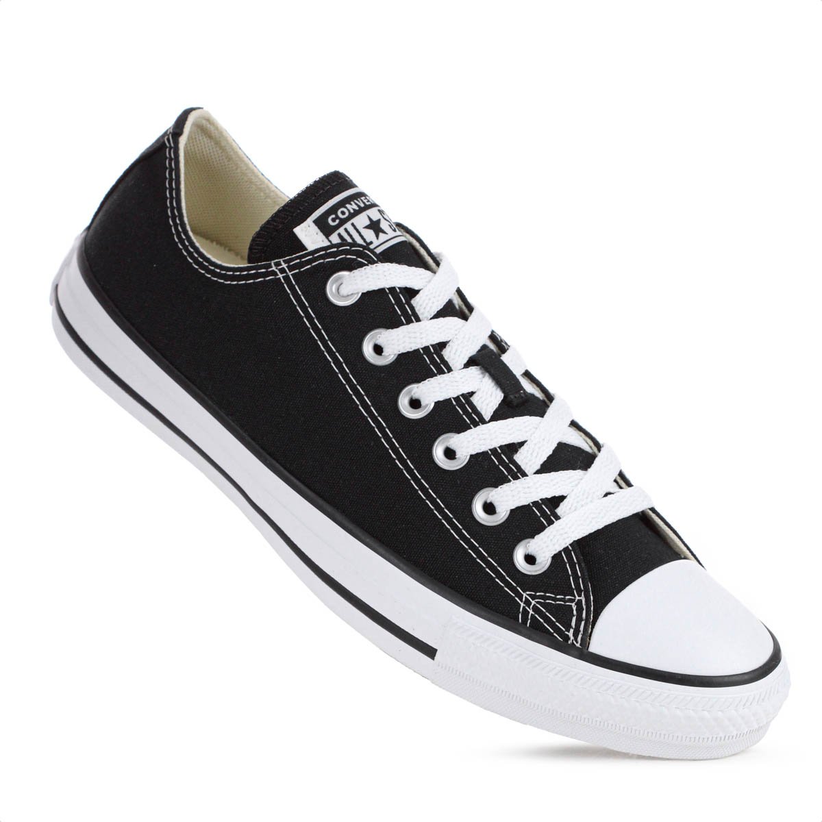 Tenis Converse Chuck Taylor All Star Cano Baixo Preto - Feminino Preto 5