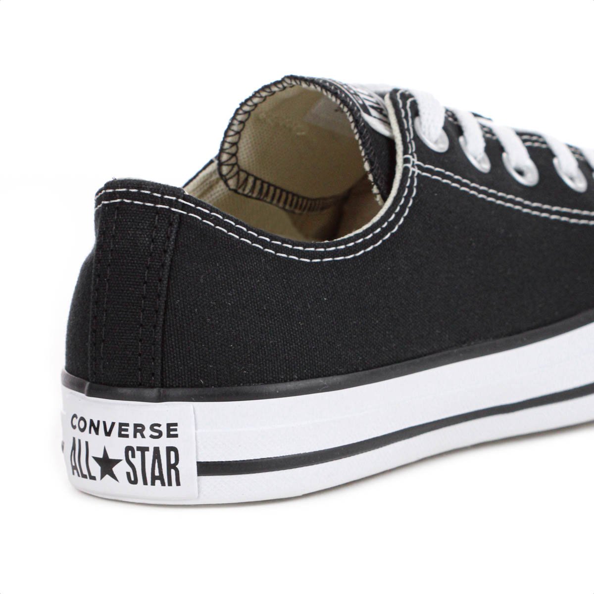 Tenis Converse Chuck Taylor All Star Cano Baixo Preto - Feminino Preto 7