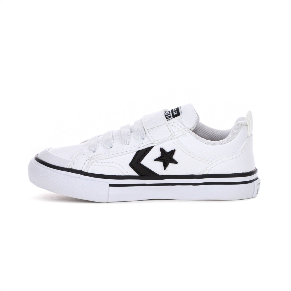 Tenis Converse All Star Pro Blaze Strap Branco e Preto - Infantil Branco 2