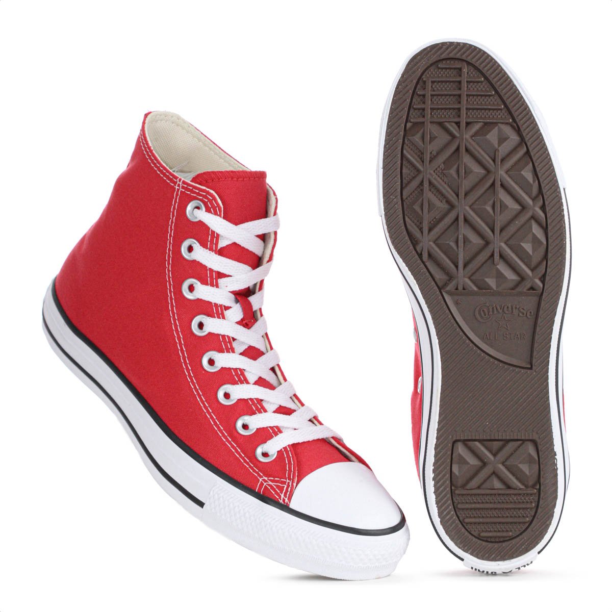 Tenis Converse Chuck Taylor All Star Cano Alto Vermelho - Feminino Vermelho 3